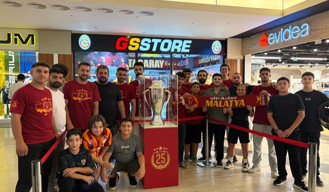 Galatasaray’ın şampiyonluk kupasına Malatya’da yoğun ilgi!