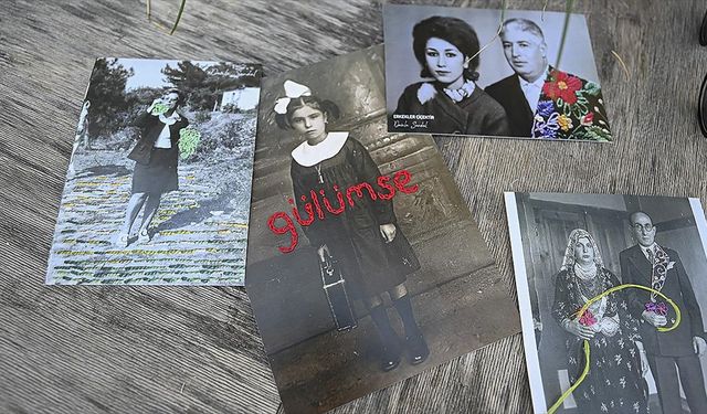 "Kimsesiz" fotoğraflar nakışla yeni hikayelere dönüşüyor