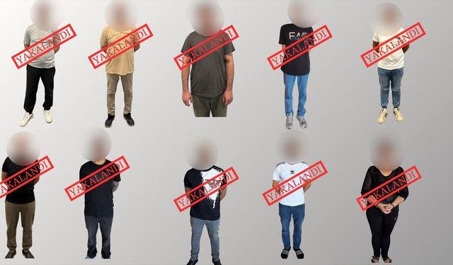 Kırmızı bültenle aranan 10 suçlu Türkiye'ye getirildi