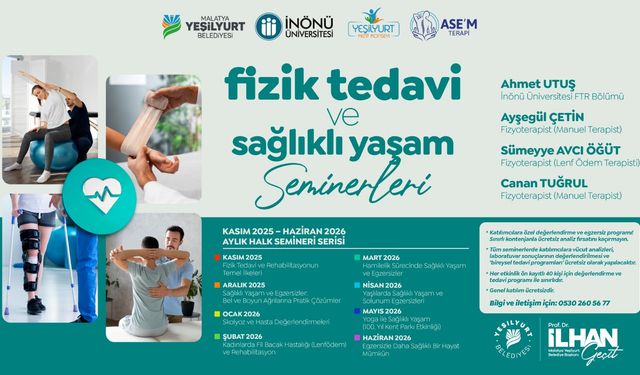 Malatya’da sağlıklı yaşam seminerleri 1 Kasım’da başlıyor
