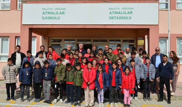 Arguvan’da öğrencilere kış desteği