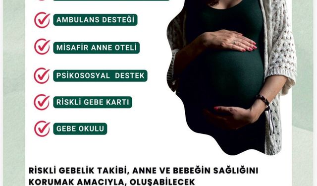 Riskli gebelikler için danışma hattı açıldı