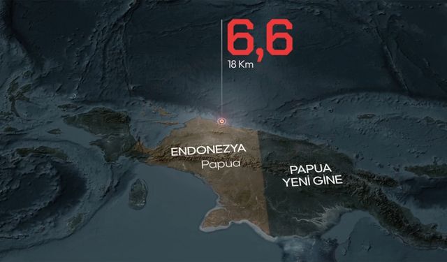 Endonezya'da 6,5 büyüklüğünde deprem