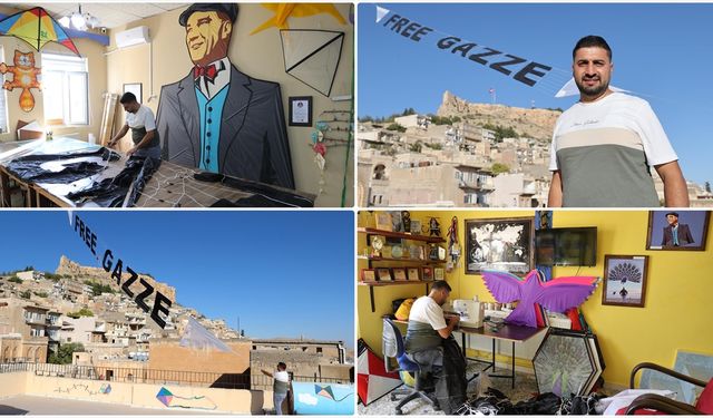 Uçurtmalarıyla Gazze'de gökyüzünü renklendirme en büyük hayali!