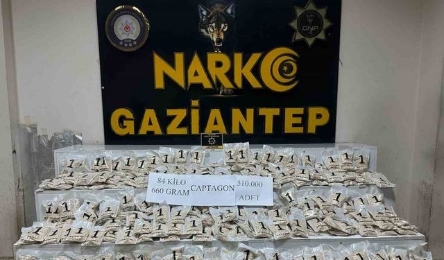 510 bin adet uyuşturucu hap ele geçirildi