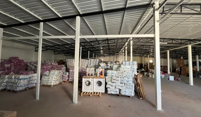 Malatya’da afetlere karşı önemli adım…İhtiyaçlar burada depolanıyor