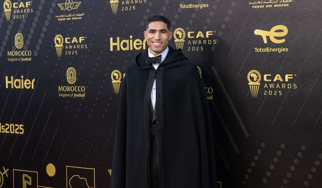 Afrika'da yılın futbolcusu ödülünü Achraf Hakimi kazandı