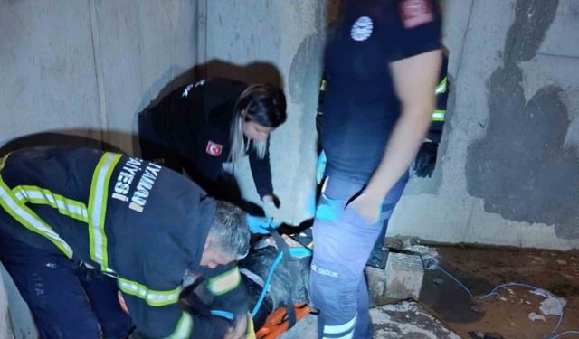 Adıyaman'da inşaat boşluğuna düşen kişi yaralandı