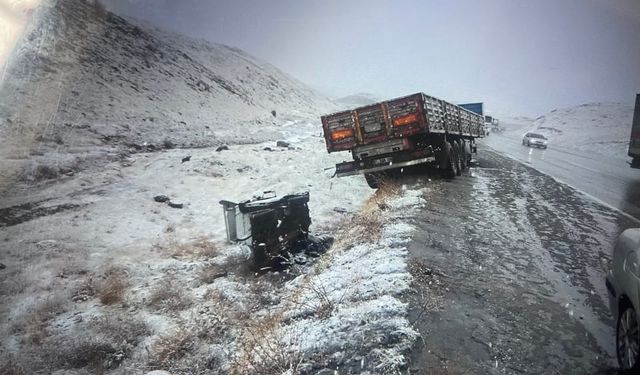 Malatya’da Çamurlu Mevkiinde Korkutan Kazalar: 2 Yaralı