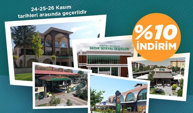 Yeşilyurt Belediyesi’nden öğretmenlere yüzde 10 indirim!