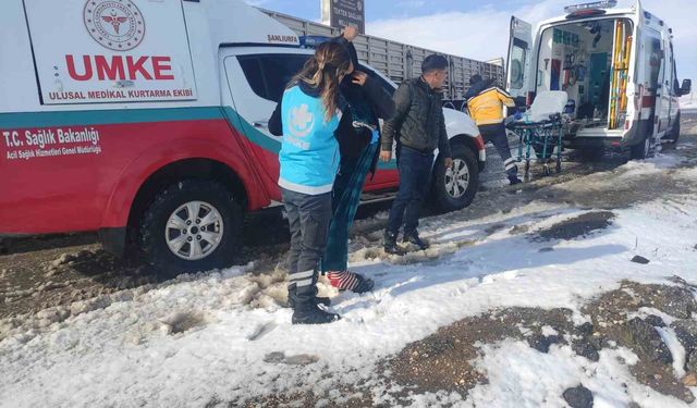 Şanlıurfa'da karlı yollarda doğum seferberliği