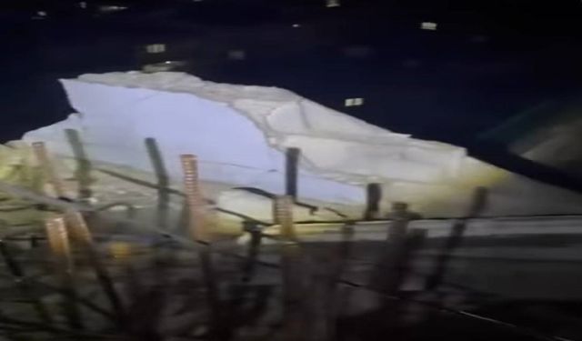 Şırnak'ta 7 katlı apartmana yıldırım düştü