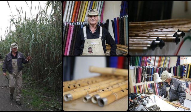 Bahçesinde yetiştirdiği kamıştan tasarladığı neyleri müzikseverlerle buluşturuyor