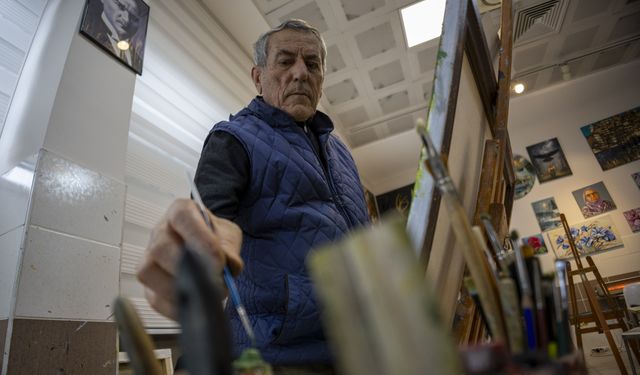 Malatya'da hafızasını korumak için başladığı resim hobisi oldu