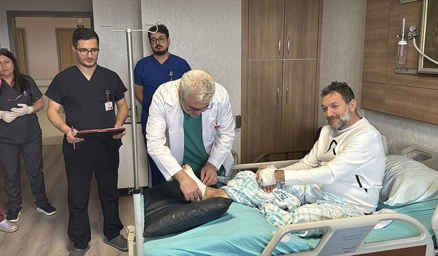 Şeker hastasının çürüyen parmağı alınarak ayağı kesilmekten kurtarıldı