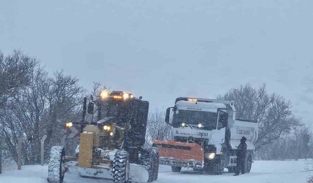 Elazığ'da 510' köy yolu ulaşıma kapandı
