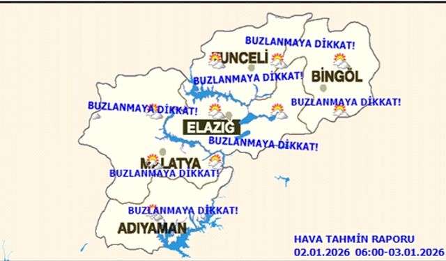 Malatya’da Dondurucu Soğuk Alarmı!