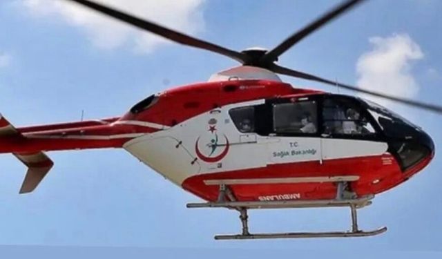 Darende’de Kalp Krizi Geçiren Hasta Helikopter Ambulansla Sevk Edildi