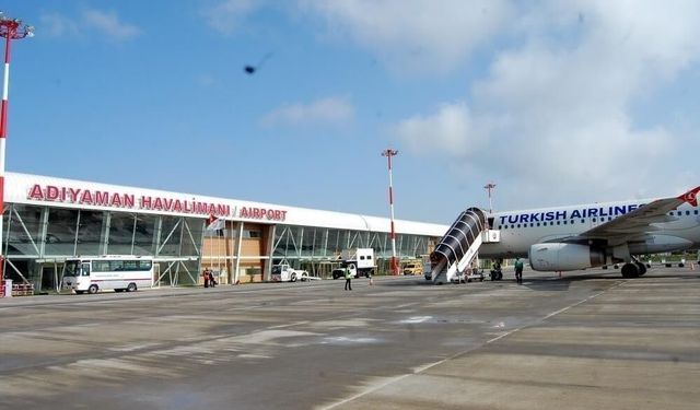 Adıyaman'da uçak seferi iptal edildi