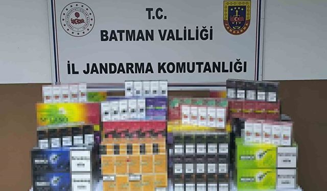 Batman Gercüş'te kaçak sigara operasyonu
