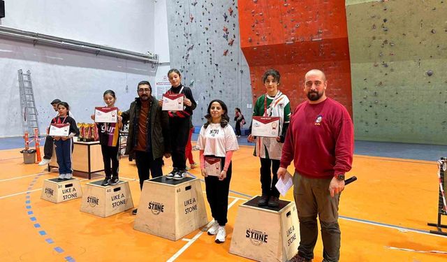 Malatya'da okul sporları tırmanış yarışmaları tamamlandı