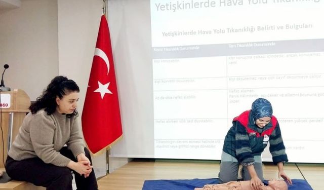 Tunceli'de ilk yardım eğitim sertifikasyon eğitimi