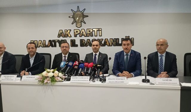 Bakan Kacır’dan Malatya Mesajı: Üretim Kalıcı Olarak Canlanacak