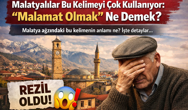 Malatyalılar bu kelimeyi çok kullanıyor: “Malamat Olmak” ne demek?