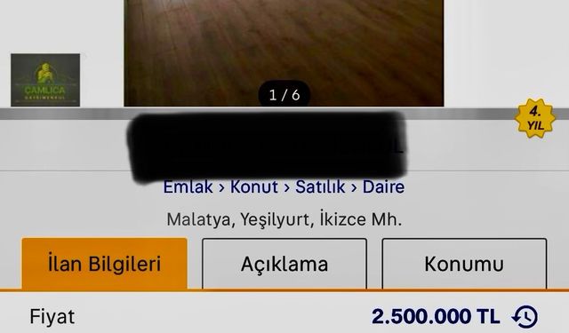 Malatya’da TOKİ fırsatçılığı 484 bin TL’ye mal oldu 2.5 milyon TL’ye satışa çıktı