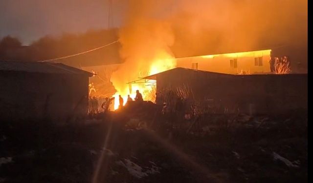 Malatya’da işçi koğuşunda elektrik yangını