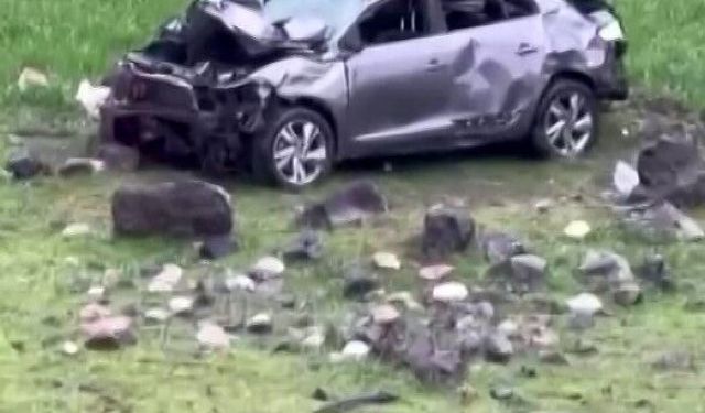 Batman'da Araç Uçuruma Yuvarlandı