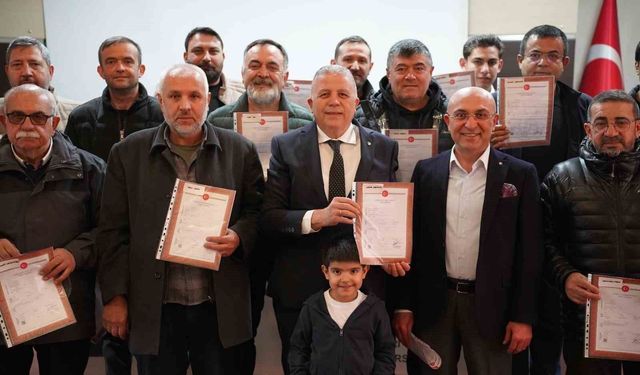 Dev projede tapular teslim edildi