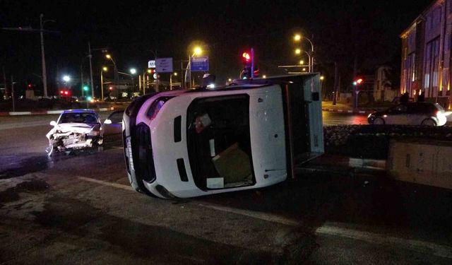 Malatya’da Kamyonet Devrildi: 1 Yaralı