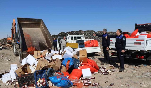 O ilde 5 ton bozuk gıda ele geçirildi