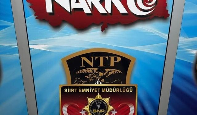 Siirt'te Uyuşturucu Operasyonu: 9 Kilo 700 Gram Esrar Ele Geçirildi
