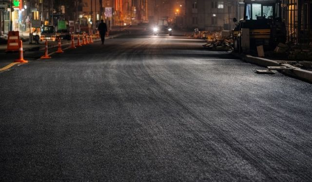 Beklenen An Geldi: İnönü Caddesi’nde Asfalt Çalışması Başladı