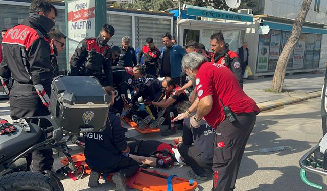 Battalgazi’de Yunus Timi Kaza Yaptı: 2 Polis Yaralandı!