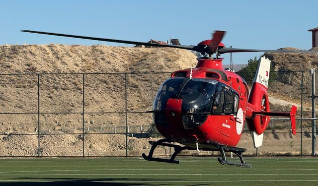 Malatya’da Kalp Krizi Geçiren Hasta Helikopter Ambulansla Hayata Tutundu