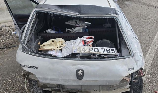 Malatya'da Kontrolden Çıkan Otomobil Duvara Çarptı: 1 Yaralı