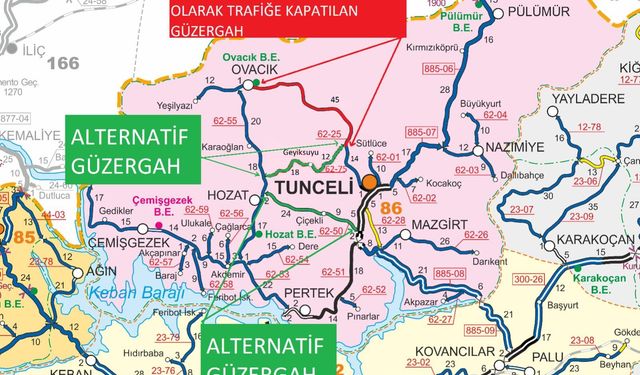 Malatya-Tunceli Arasındaki Karayolu Trafiğe Kapatıldı: Dinamitli Patlatma Yapılacak!