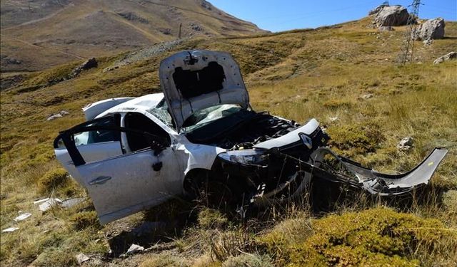 Malatya'da Şarampole Devrilen Otomobilin Sürücü Hayatını Kaybetti