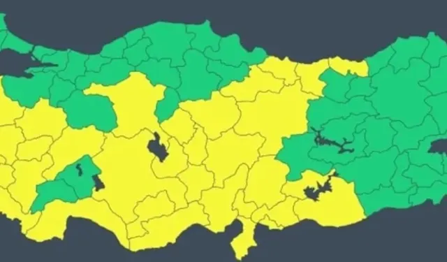 34 il içinde Malatya da var! Sarı kodlu uyarı verildi