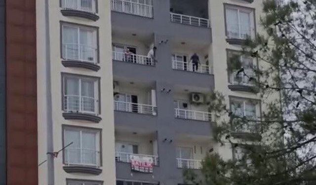 Adıyaman’da Balkonda Korku Dolu Anlar! Ekipler Seferber Oldu