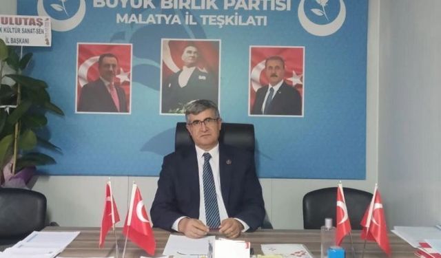 BBP Malatya İl Başkanı Yüksel Duman’dan 5.6’lık Deprem Sonrası Birlik ve Dayanışma Mesajı