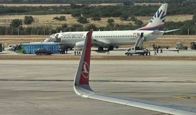 Gaziantep’te Uçak Pisti Alarmı: İnişten Sonra Lastik Patladı