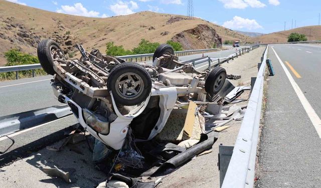 Elazığ’da Can Pazarı: Kontrolden Çıkan Kamyonet Su Kanalına Uçtu!