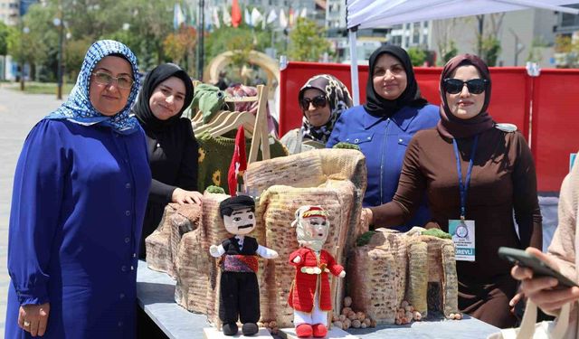 Atık Malzemelerle Harput Kalesi'ni Ördüler, Serginin Yıldızı Oldu
