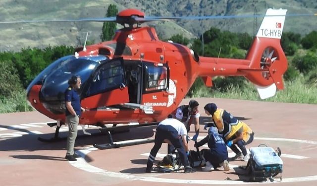 Evinde düşen vatandaş için helikopter ambulans havalandı: Sağlık Bakanlığı devreye girdi