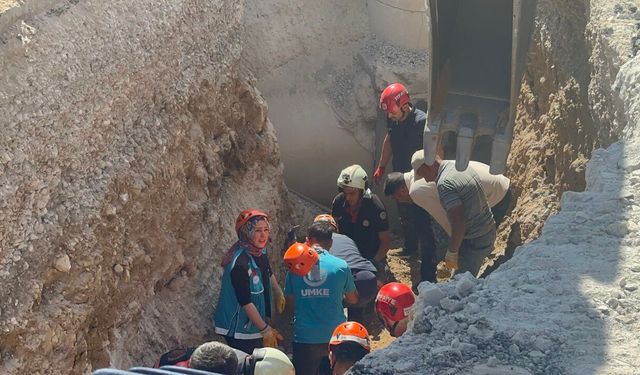 Malatya'da TOKİ Şantiyesinde  Göçük Meydana Geldi: 2 İşçi Toprak Altında Kaldı!