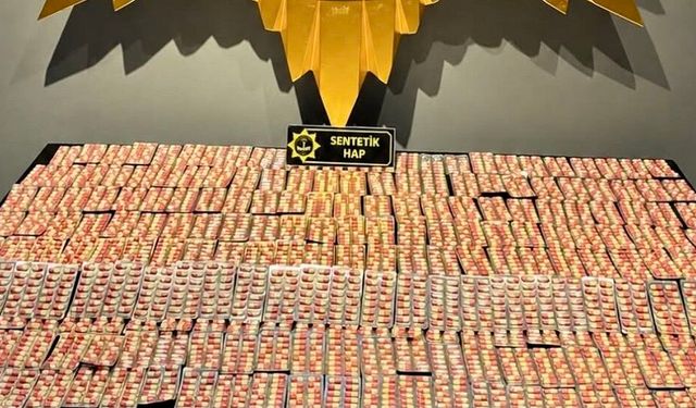 Malatya’da narkotik operasyonu: 3 bin 504 sentetik ecza ele geçirildi